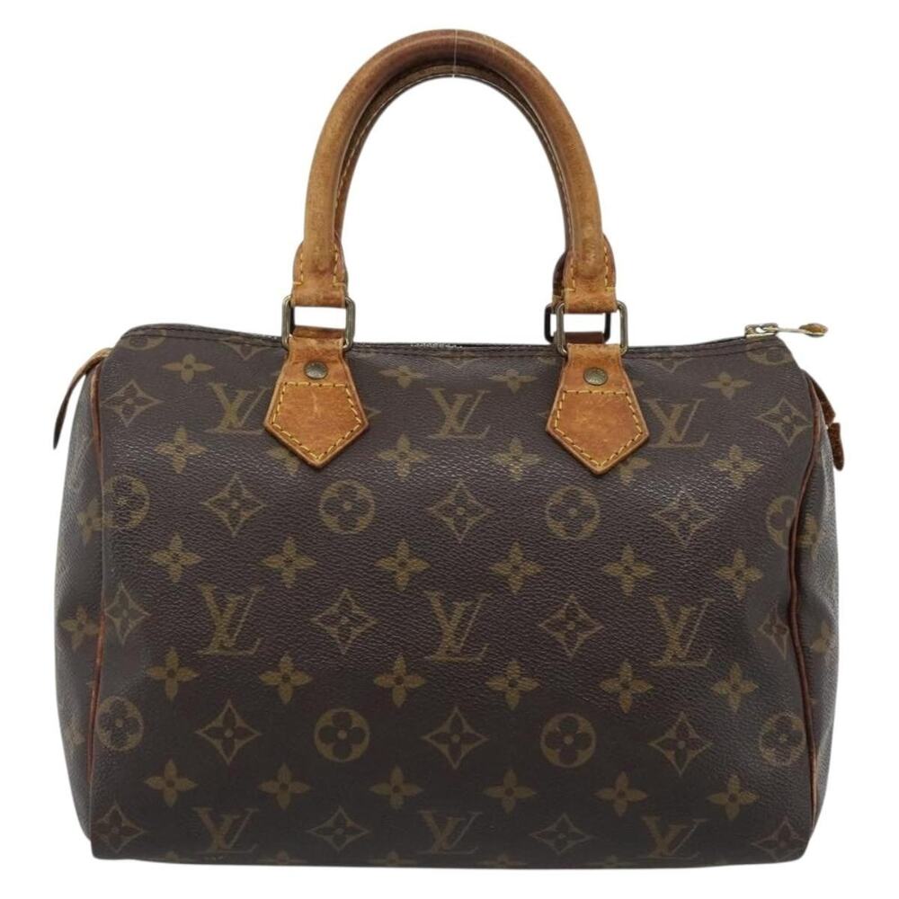 Louis Vuitton Monogram Speedy 25 Handbag Brown